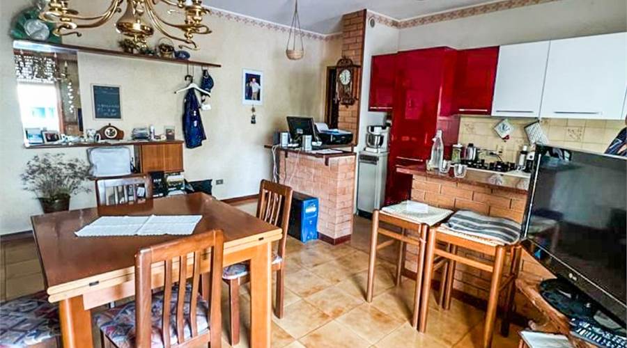 Cucina a vista con sala